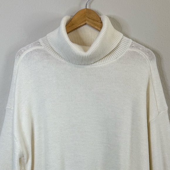 Talbots Long Sleeve Chunky Knit Turtleneck Long Sweater Top Size XL - Picture 3 of 11